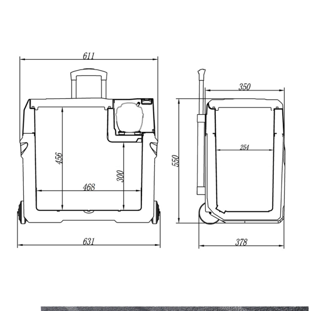 Портативный холодильник BREVIA 50L (22740)
