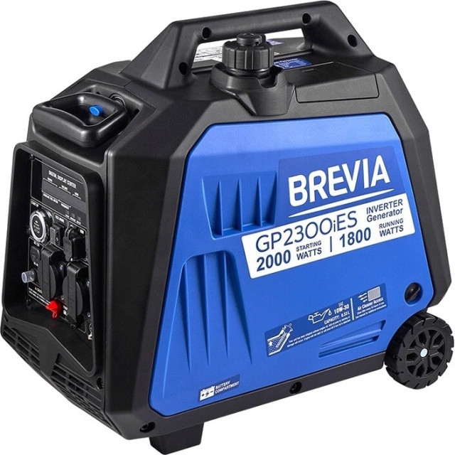 Генератор инверторный бензиновый BREVIA GP2300iES, с автозапуском