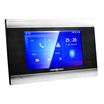 Цветной AHD видеодомофон GV-055-AHD-J-VD7SD silver Цветной AHD видеодомофон GV-055-AHD-J-VD7SD silver