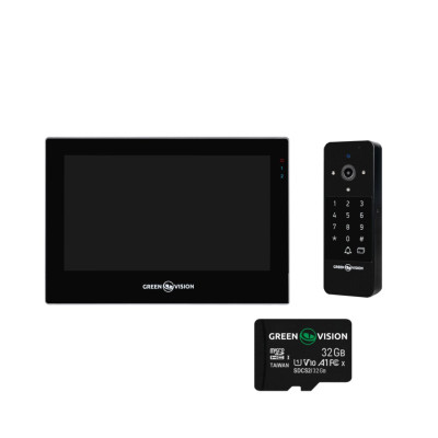 Комплект видеодомофона GV-004-GV-060+GV-007 + SD32GB