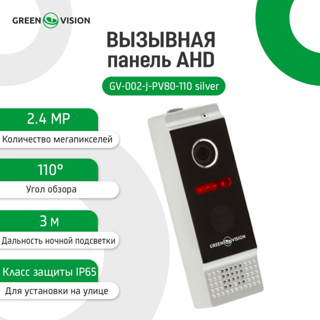 Вызывная панель GV-002-J-PV80-110 silver