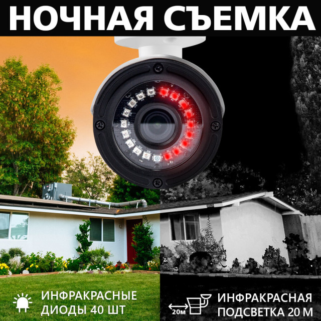 Гибридная наружная камера GV-064-GHD-G-COS20-20 1080P Без OSD