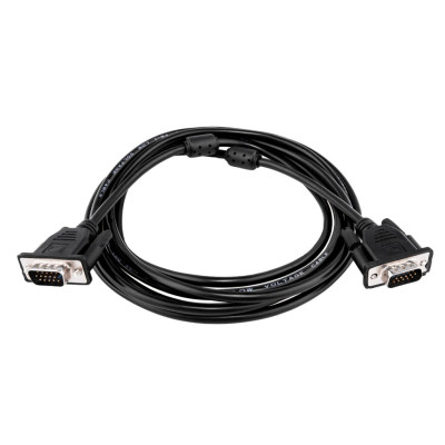 Кабель 3 м черный (с двумя ферритовыми кольцами) VGA-3.0BK Кабель 3 м черный (с двумя ферритовыми кольцами) VGA-3.0BK