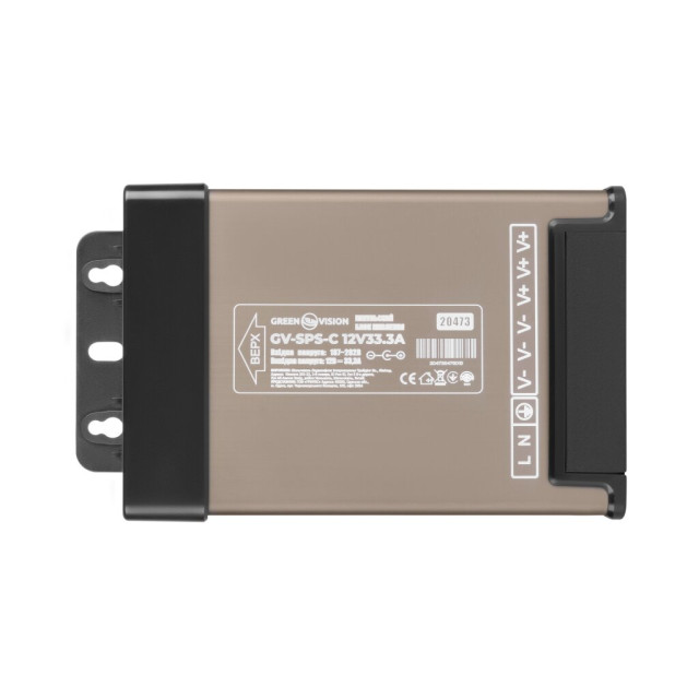 Импульсный блок питания GV-SPS-C 12V 33.3A (400W) Импульсный блок питания GV-SPS-C 12V 33.3A (400W)