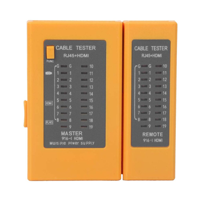 Тестер кабеля GV-916 RJ-45 HDMI Тестер кабеля GV-916 RJ-45 HDMI