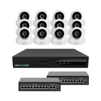 Комплект відеоспостереження на 12 камер GV-IP-K-W84/12 5MP Комплект відеоспостереження на 12 камер GV-IP-K-W84/12 5MP