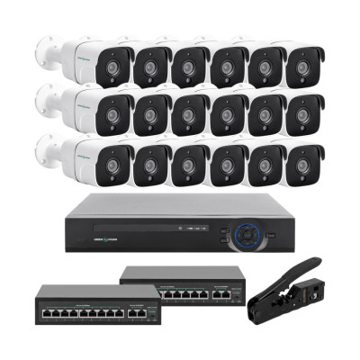 Комплект видеонаблюдения на 18 камер GV-IP-K-W90/18 5MP Комплект видеонаблюдения на 18 камер GV-IP-K-W90/18 5MP