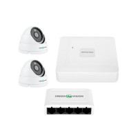 Комплект відеоспостереження на 2 IP камери 4MP для вулиці/будинку GreenVision GV-IP-K-W67/02 (Lite) Комплект відеоспостереження на 2 IP камери 4MP для вулиці/будинку GreenVision GV-IP-K-W67/02 (Lite)