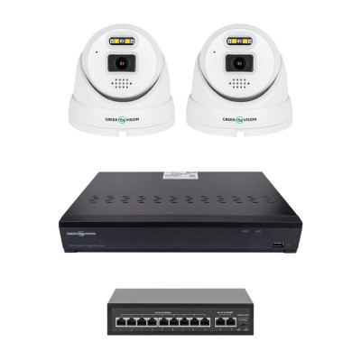 Комплект видеонаблюдения на 2 камеры GV-IP-K-W101/2 5MP (Ultra AI) Комплект видеонаблюдения на 2 камеры GV-IP-K-W101/2 5MP (Ultra AI)