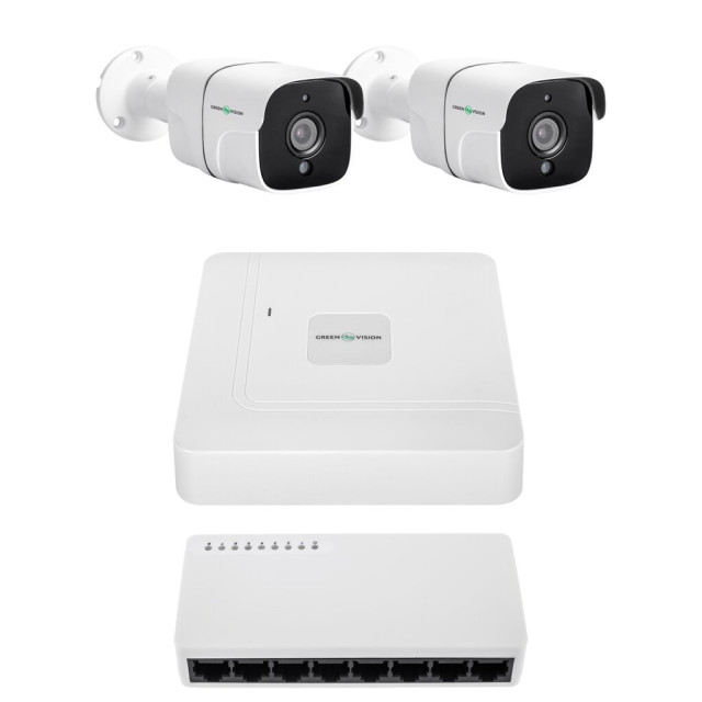 Комплект видеонаблюдения на 2 камеры GV-IP-K-W97/2 4MP