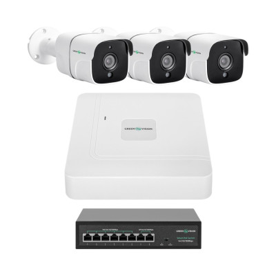 Комплект видеонаблюдения на 3 камеры GV-IP-K-W86/03 5MP Комплект видеонаблюдения на 3 камеры GV-IP-K-W86/03 5MP