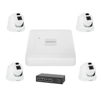 Комплект видеонаблюдения на 4 IP камеры 3MP для улицы GreenVision GV-IP-K-W70/04 Комплект видеонаблюдения на 4 IP камеры 3MP для улицы GreenVision GV-IP-K-W70/04