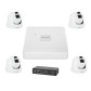 Комплект видеонаблюдения на 4 IP камеры 3MP для улицы GreenVision GV-IP-K-W70/04