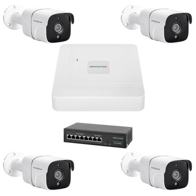 Комплект видеонаблюдения на 4 камеры GV-IP-K-W75/04 5MP Комплект видеонаблюдения на 4 камеры GV-IP-K-W75/04 5MP