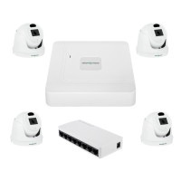 Комплект відеоспостереження на 4 камери GV-IP-K-W96/4 3MP Комплект відеоспостереження на 4 камери GV-IP-K-W96/4 3MP