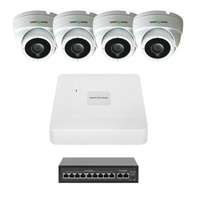 Комплект видеонаблюдения на 4 камеры GV-IP-K-W99/4 4MP Комплект видеонаблюдения на 4 камеры GV-IP-K-W99/4 4MP