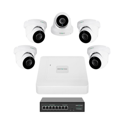 Комплект видеонаблюдения на 5 камер GV-IP-K-W82/05 5MP Комплект видеонаблюдения на 5 камер GV-IP-K-W82/05 5MP
