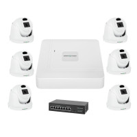 Комплект видеонаблюдения на 6 IP камеры 3MP для улицы GreenVision GV-IP-K-W71/06 Комплект видеонаблюдения на 6 IP камеры 3MP для улицы GreenVision GV-IP-K-W71/06