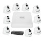 Комплект відеоспостереження на 9 IP камери 3MP для вулиці GreenVision GV-IP-K-W72/09 Комплект відеоспостереження на 9 IP камери 3MP для вулиці GreenVision GV-IP-K-W72/09