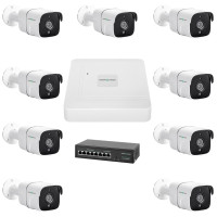 Комплект видеонаблюдения на 9 камер GV-IP-K-W78/09 5MP Комплект видеонаблюдения на 9 камер GV-IP-K-W78/09 5MP