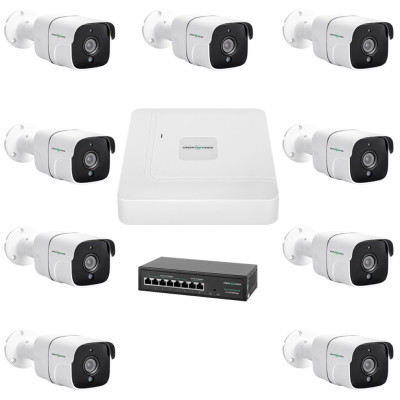 Комплект видеонаблюдения на 9 камер GV-IP-K-W78/09 5MP Комплект видеонаблюдения на 9 камер GV-IP-K-W78/09 5MP