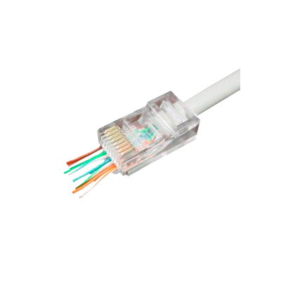 Коннектор сквозной RJ45 Cat.5E (100 шт) Коннектор сквозной RJ45 Cat.5E (100 шт)