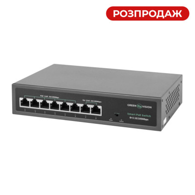Коммутатор сетевой GV-014-D-06+2P POE Коммутатор сетевой GV-014-D-06+2P POE