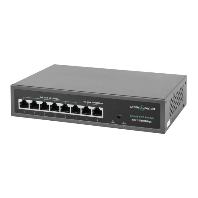 Коммутатор сетевой GV-014-D-06+2P POE Коммутатор сетевой GV-014-D-06+2P POE