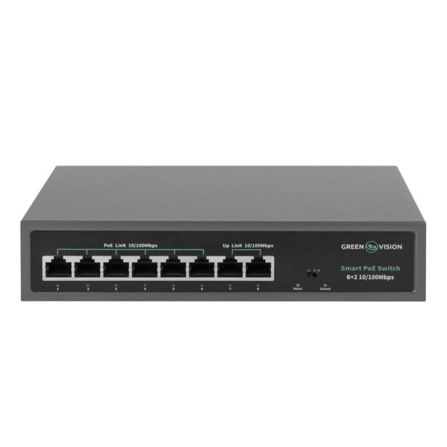 Коммутатор сетевой GV-014-D-06+2P POE Коммутатор сетевой GV-014-D-06+2P POE