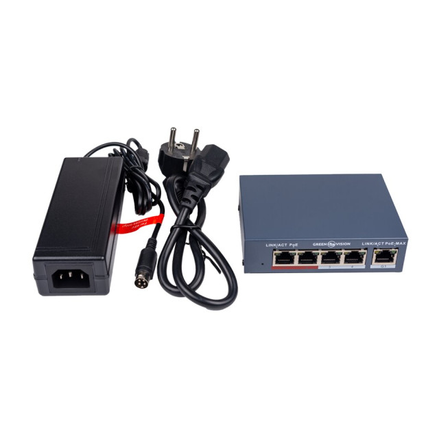 Коммутатор сетевой POE GV-017-AI-4+1P