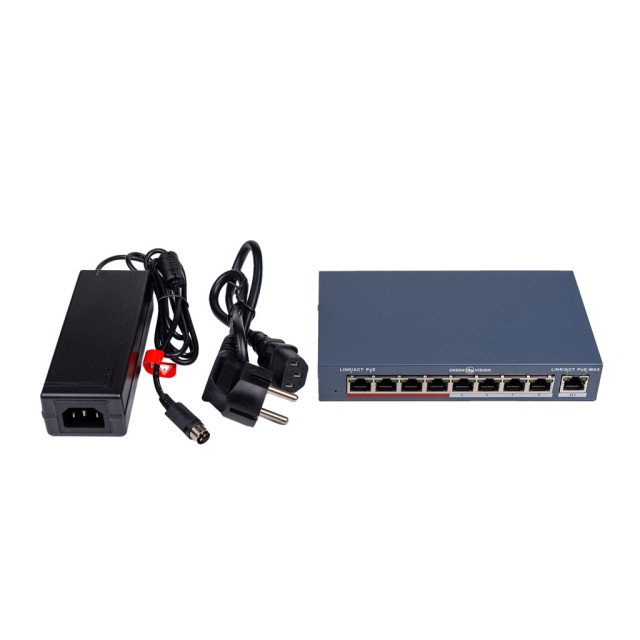 Коммутатор сетевой POE GV-018-AI-8+1PG