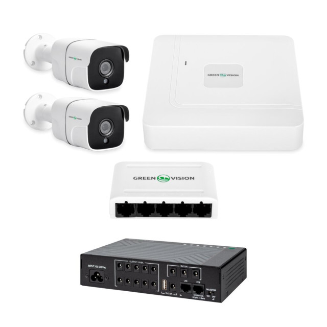 Автономный комплект видеонаблюдения на 2 IP камеры 4MP с ИБП GV-IP-K-W92/2 Автономный комплект видеонаблюдения на 2 IP камеры 4MP с ИБП GV-IP-K-W92/2
