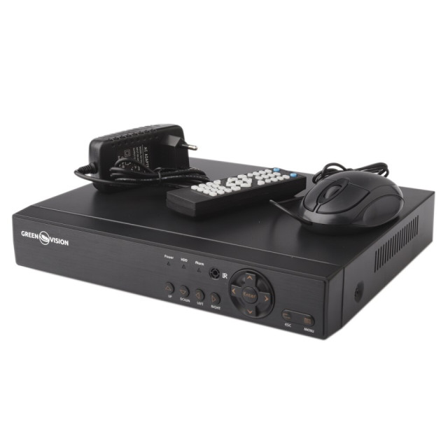 Гибридный видеорегистратор 4-канальный 2.4MP GHD GreenVision GV-A-S030/04