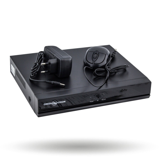 Гібридний відеореєстратор 8-канальний 2.4MP GHD GreenVision GV-A-S031/08 1080P