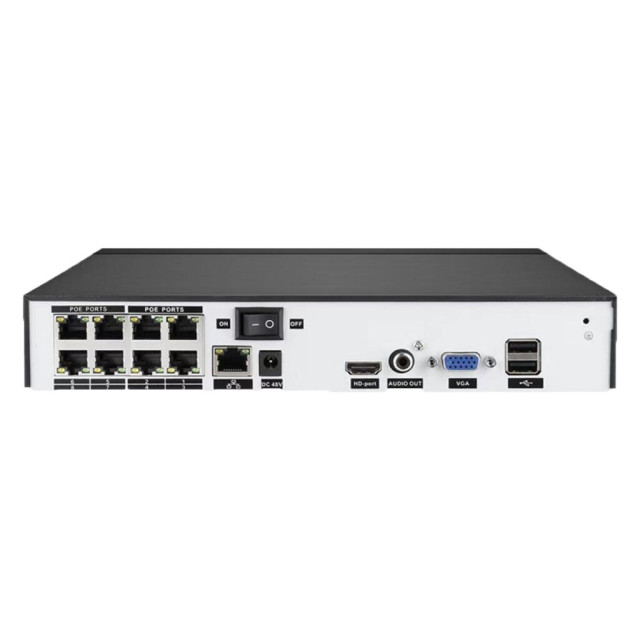 IP видеорегистратор 8-канальный 5MP NVR GreenVision GV-N-S010/08 (8POE) IP видеорегистратор 8-канальный 5MP NVR GreenVision GV-N-S010/08 (8POE)
