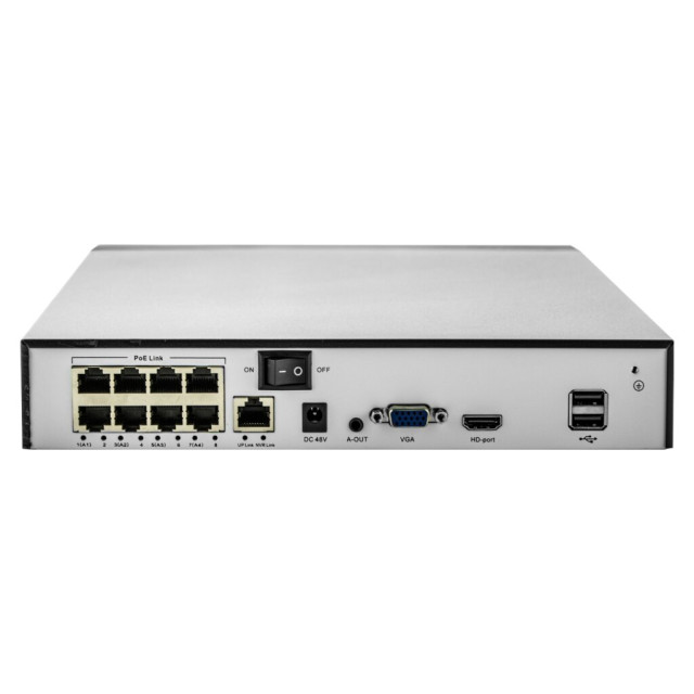 IP видеорегистратор 8-канальный 5MP NVR GreenVision GV-N-S010/08 (8POE) IP видеорегистратор 8-канальный 5MP NVR GreenVision GV-N-S010/08 (8POE)