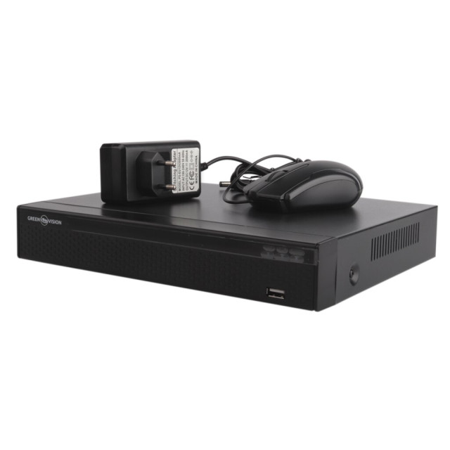 IP відеореєстратор 9-канальний 5MP NVR GreenVision GV-N-E004/9 1080P IP відеореєстратор 9-канальний 5MP NVR GreenVision GV-N-E004/9 1080P