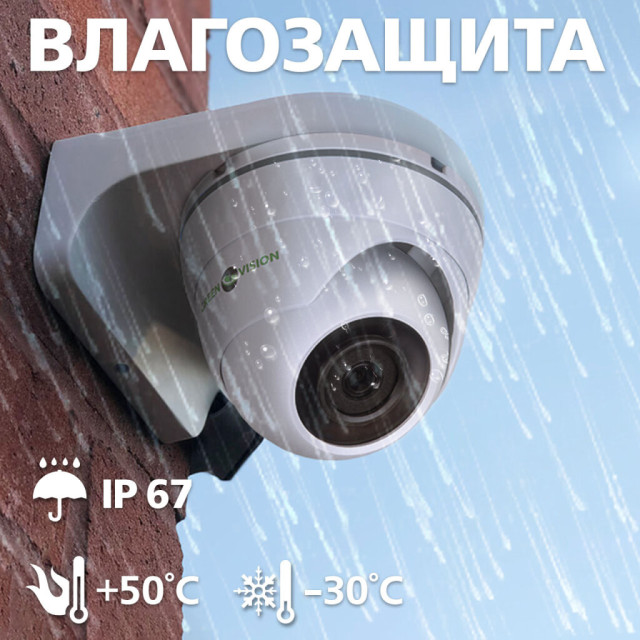 Камера видеонаблюдения уличная IP POE антивандальная GV-077-IP-E-DOF20-20