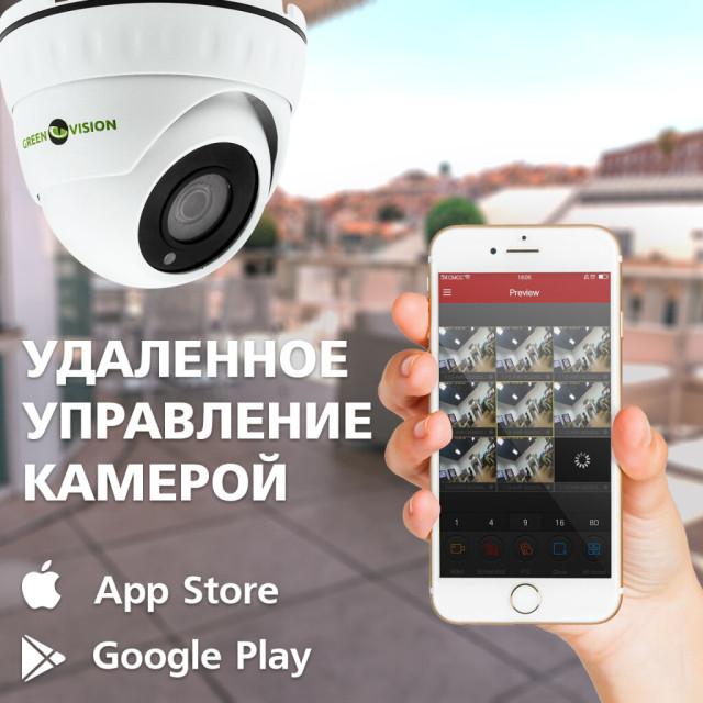 Камера видеонаблюдения уличная IP ЗMP POE купольная GV-002-IP-E-DOS24V-30
