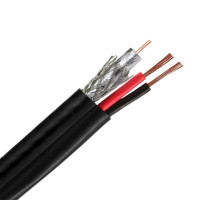 Коаксиальный кабель RG58+2C 100М Коаксиальный кабель RG58+2C 100М