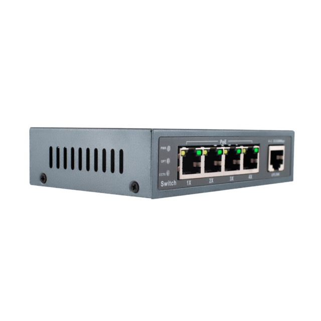 Комутатор мережевий POE GV-003-Е-04+1P Комутатор мережевий POE GV-003-Е-04+1P