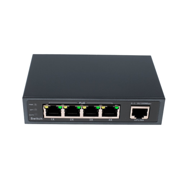 Комутатор мережевий POE GV-003-Е-04+1P Комутатор мережевий POE GV-003-Е-04+1P