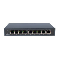 Комутатор мережевий POE GV-004-Е-08+1P Комутатор мережевий POE GV-004-Е-08+1P