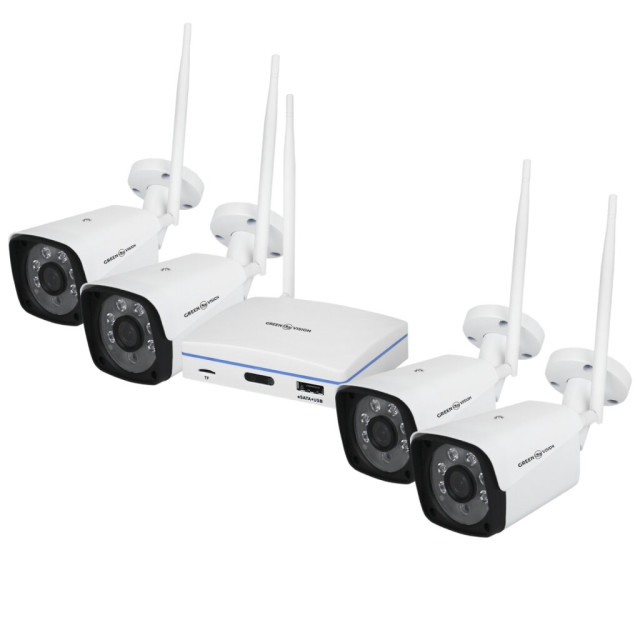 Комплект відеоспостереження бездротовий Wi-Fi на 4 камери 3MP GV-IP-K-W58/04 (Lite) Комплект відеоспостереження бездротовий Wi-Fi на 4 камери 3MP GV-IP-K-W58/04 (Lite)