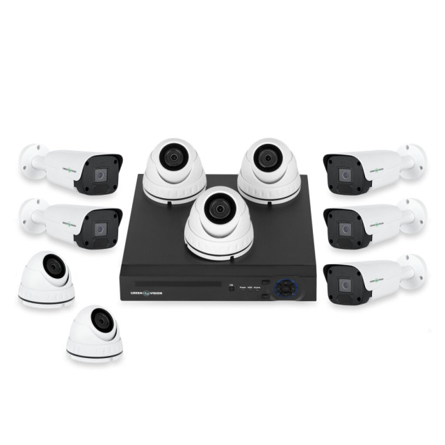 Комплект відеоспостереження вуличний на 10 камер GV-K-W65/10 2MP (Lite) Комплект відеоспостереження вуличний на 10 камер GV-K-W65/10 2MP (Lite)