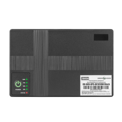 Портативный источник бесперебойного питания GV-009-UPS-DC1018W Black Портативный источник бесперебойного питания GV-009-UPS-DC1018W Black