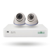 Вуличний комплект відеоспостереження на 2 купольні камери 1080P GV-IP-K-S33/02 Вуличний комплект відеоспостереження на 2 купольні камери 1080P GV-IP-K-S33/02