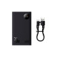 Зовнішній акумулятор Baseus Adaman 2 Metal Digital Display 30W 20000mAh Черный (VOOC) (PPAD050001)