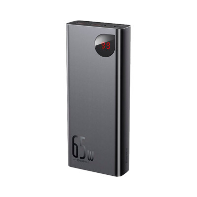 Внешний аккумулятор Baseus Adaman Metal Digital Display QC 65W 20000mAh Черный PPIMDA-D01 Внешний аккумулятор Baseus Adaman Metal Digital Display QC 65W 20000mAh Черный PPIMDA-D01