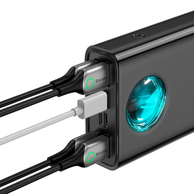 Зовнішній акумулятор Baseus Amblight Digital Display 65W 30000mAh Черный (PPLG000101)
